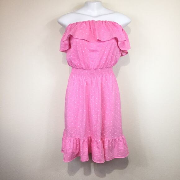 Lilly Pulitzer | Vinita Strapless Polka Dot Dress Size Small - Picture 2 of 7